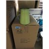 Image 1 : Case of 12 New Green Enameled Metal Vases
