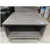 Image 1 : Grey Coffee Table with Brushed Nickel Legs