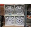 Image 1 : 2 Cases of 4 New 9.5" Wall Clocks