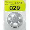 Image 1 : 1 Oz .9999 Fine Silver 2020 Canada Maple Leaf Coin