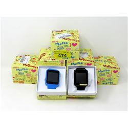 7 F Watch Smart Watches - 4 Black & 3 Blue