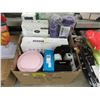 Image 1 : Box of Beauty Products & Electronics