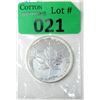 Image 1 : 1 Oz .9999 Fine Silver 2011 Canada Maple Leaf Coin