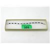 Image 2 : 7.8 CTW Blue Sapphire & Diamond Tennis Bracelet