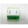 Image 2 : Sterling Silver Blue Topaz & Diamond Earrings