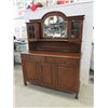 Image 1 : Vintage Mirrorback Oak Sideboard ca1900