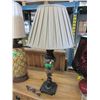 Image 1 : Metal & Marble Lamp - 31" Total Height