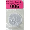 Image 1 : 1 Oz .9999 Fine Silver 1999 Canada Maple Leaf Coin