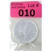 Image 1 : 1 Oz .9999 Fine Silver 2006 Canada Maple Leaf Coin