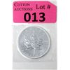 Image 1 : 1 Oz .9999 Fine Silver 2011 Canada Maple Leaf Coin