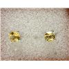 Image 1 : New Sterling Silver Square Cut Citrine Earrings