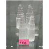 Image 1 : 4 Selenite Crystal Healing Towers - Satin Spar
