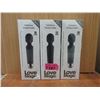 Image 1 : 3 New Love Magic Vibrator/Massagers - Black