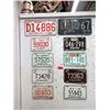 Image 1 : 10 Vintage Canadian License Plates