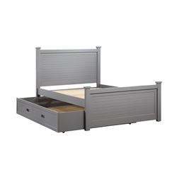 New Caramia Grey Aiden Double Trundle Bed