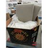 Image 1 : Skid of Bedding & 2 Patio Furniture Cushions