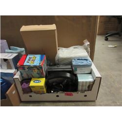 Box of Assorted Household Goods