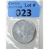 Image 1 : 1 Oz .9999 Fine Silver 2008 Canada Maple Leaf Coin