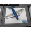 Image 1 : Blue 1950s Pressed Steel Toy Airplane