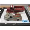 Image 1 : Vintage 1 Cast Metal & 1 Pressed Steel Trucks