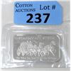 Image 1 : 1 Oz Stagecoach .999 Silver Art Bar