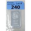Image 1 : 1 Oz. Sunshine Minting .999 Silver Bar