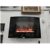 Image 1 : New Dynasty 36" Curved Wall-Mounted Fireplace