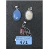 Image 1 : Rhodonite, Chalcedony & Mission Agate Pendant