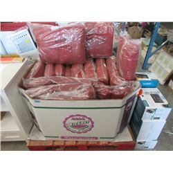 Skid of Red Patio Furniture Cushions