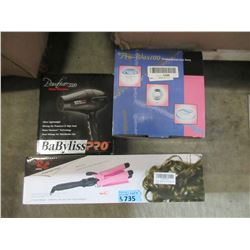 Wax Warmer, Blow Dryer & Curling Iron