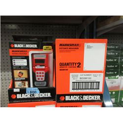 2 Boxes of 2 Black & Decker Distance Measures