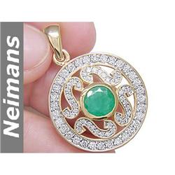 Certified .50 ct Amethyst & Diamond Stud Earrings 14kt