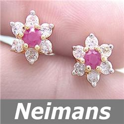 Gem Certified 3.00ct Pink Tourmaline & Sapphire Pendant