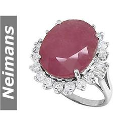 Gem 6.00 ct Certified Sapphire & Diamond Bracelet 14kt