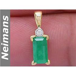 Gem 2.00 ct Certified Emerald & VS Diamond Bracelet 14K