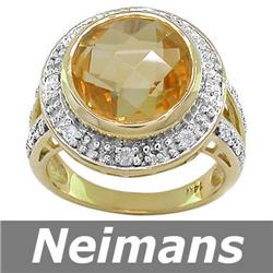 Gem Certified 2.00 ct Sapphire & VS Diamond Ring 14kt