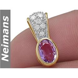 Fiery .75 ct Certified VS Diamond Pendant 14kt Gold New