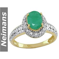 Certified 8.5MM Akoya Pearl & VS Diamond Ring 14kt Gold