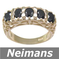 Neimans 4.25 ct Sapphire & VS Diamond Pendant 14kt Gold