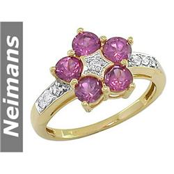 Certified Gem 2.75 ct Tanzanite & Diamond Ring 14K Gold