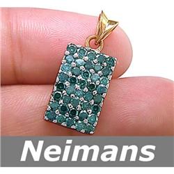 Certified 1.25 ct Fancy Blue Diamond Cocktail Pendant