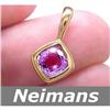 Image 1 : Certified 1.25 ct Amethyst Solitaire Pendant 14kt Gold