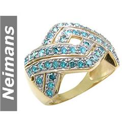 Certified .25 ct Blue Diamond Stud Earrings 14kt Gold