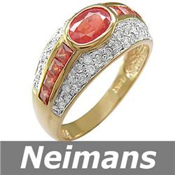 Neimans 2.00 ct Multi Sapphire & Diamond Ring 14kt Gold