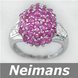 Fine 2.50 ct Certified Ruby & VS Diamond Ring 14kt Gold