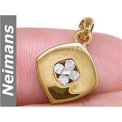 USGL Certified .25 ct Diamond Cocktail Pendant 14k Gold