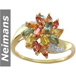 Neimans 2.00 ct Multi Sapphire & Diamond Ring 14kt Gold