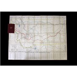1908 Railroad Commission Map of Montana
