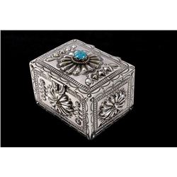 Navajo Randy Begay Jr. Sterling Box MAGNIFICIENT