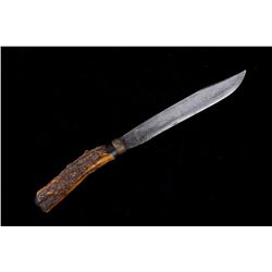 J Russell Co Green River Works Antler Handle Knife